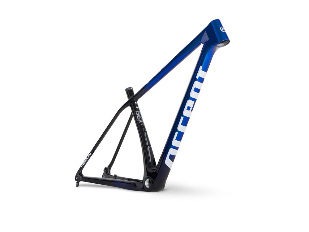 Accent Peak Carbon Boost frame - Size XS Pacific Blue