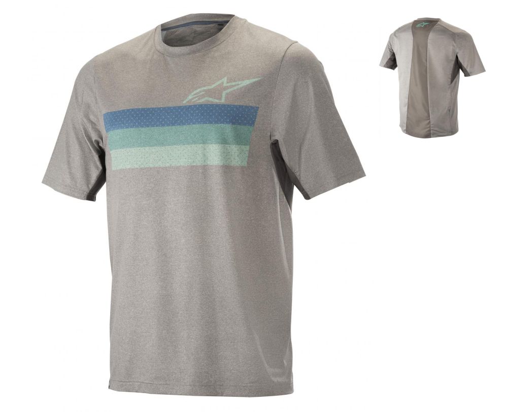 Alpinestars ALPS 6.0 S/S dres Melange Grey Blue Teal vel. M