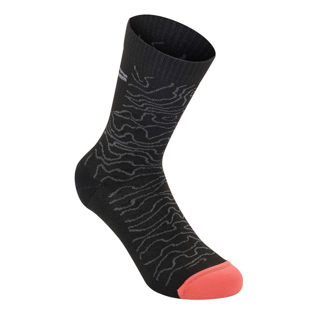 Alpinestars Drop 15 Socks - Black Mid Gray