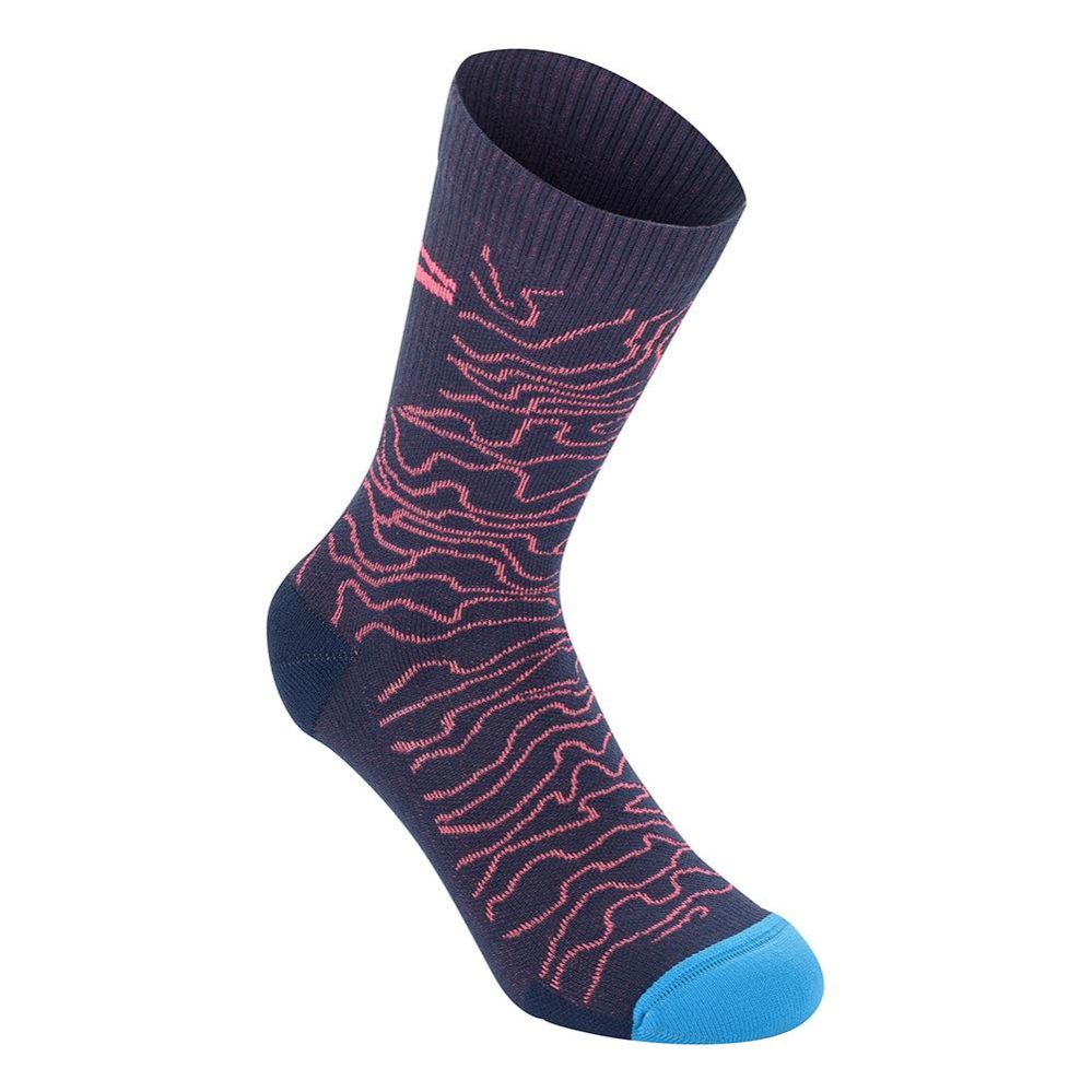 Alpinestars Drop 15 Socks - Dark Navy/Coral