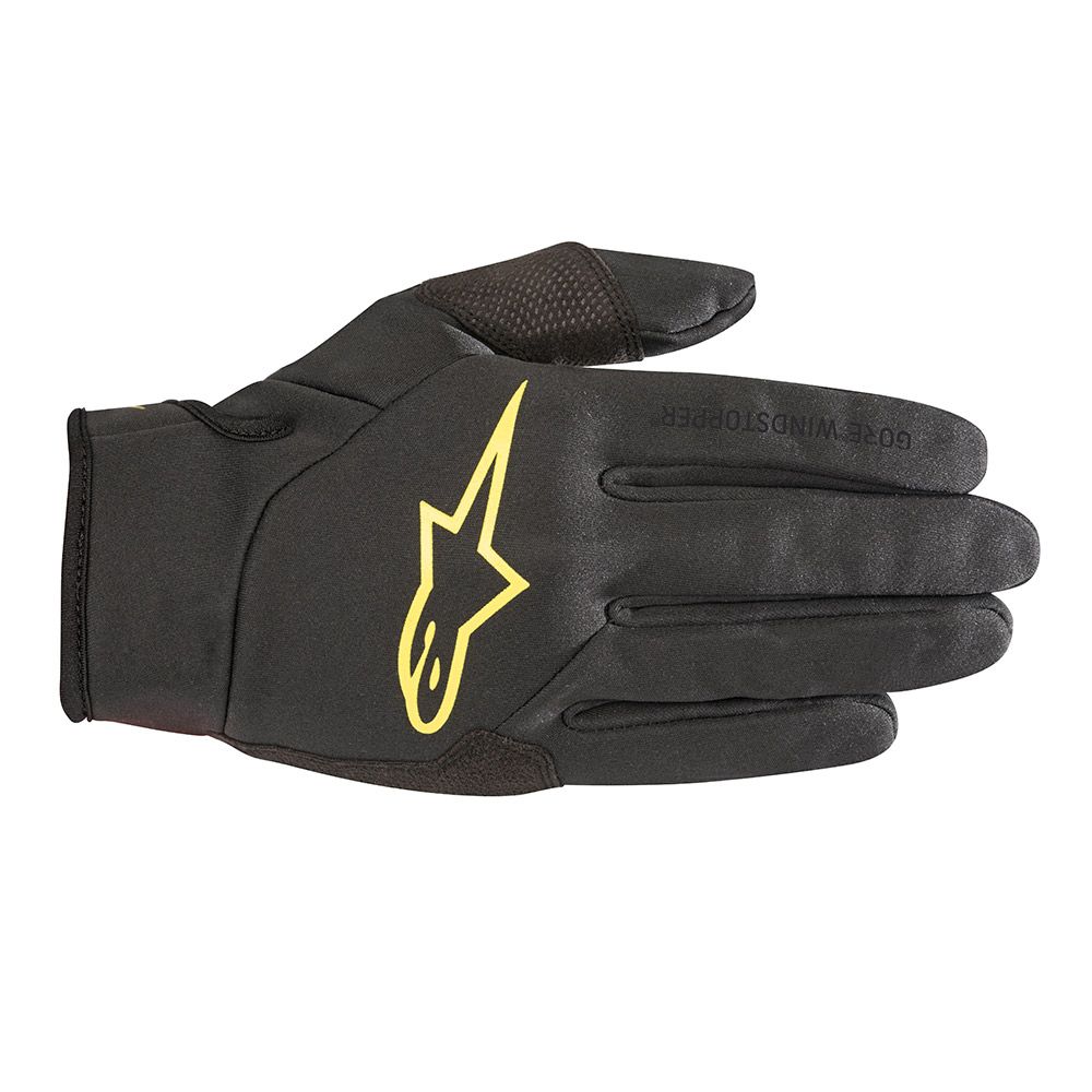 Alpinestars Cascade Gore Windstopper gloves Black Yellow