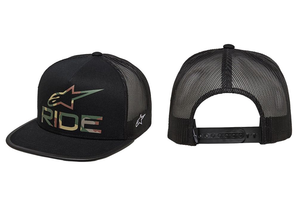 Alpinestars Ride 4.0 Camo Trucker hat - Black