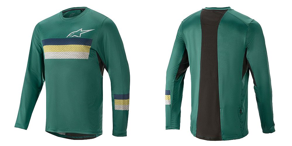 Alpinestars ALPS 6.0 L/S Jersey Melange Emerald Blue Celery