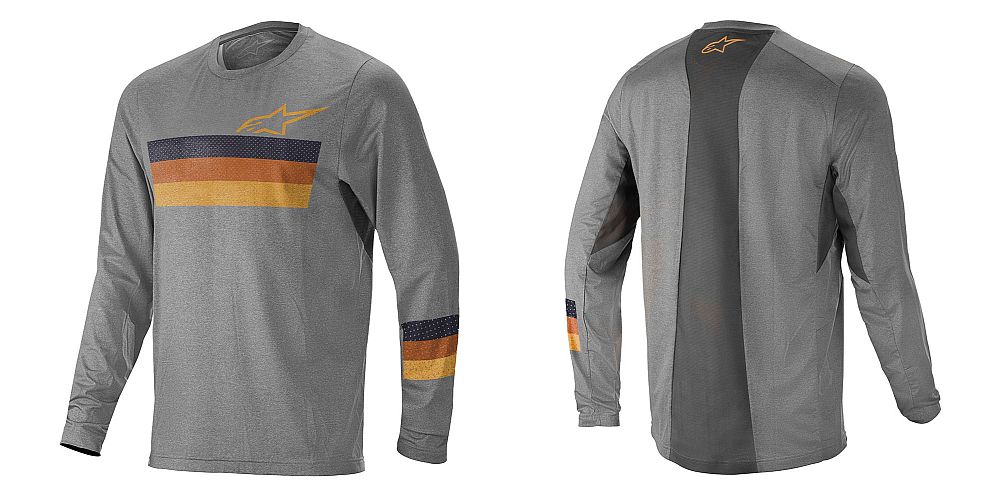 Alpinestars ALPS 6.0 L/S dres Melange Light Grey Blue Orange