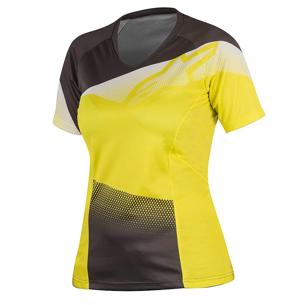 Alpinestars Stella Mesa S/S Jersey Women Acid Yellow Dark Shadow