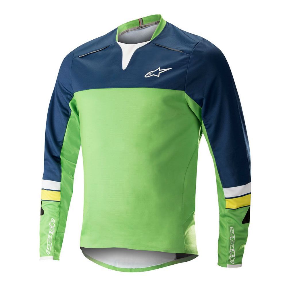 Alpinestars Drop PRO L/S Jersey Poseidon Blue Summer Green