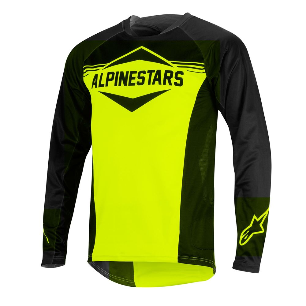 Alpinestars Mesa LS Jersey Black Acid Yellow