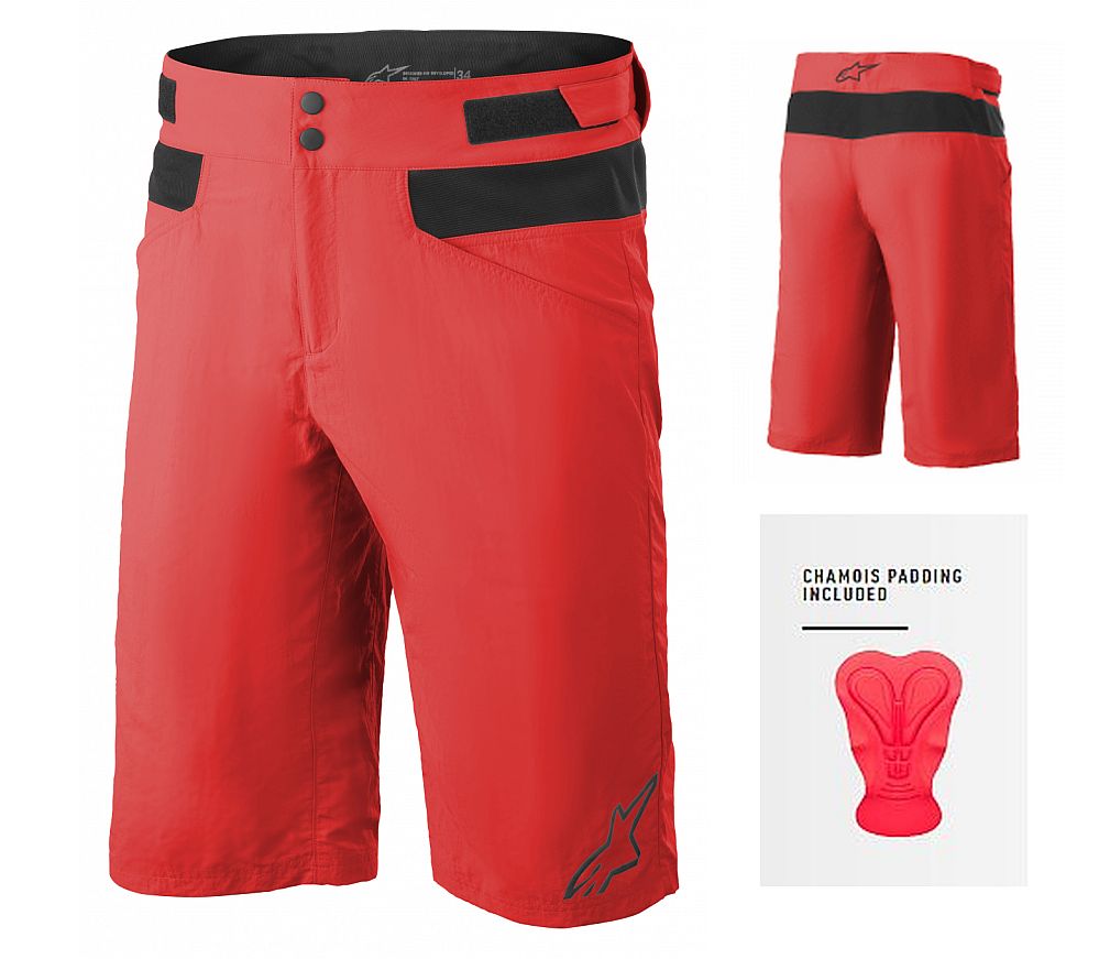 Alpinestars Drop 4.0 Shorts Bright Red - with inner chamois