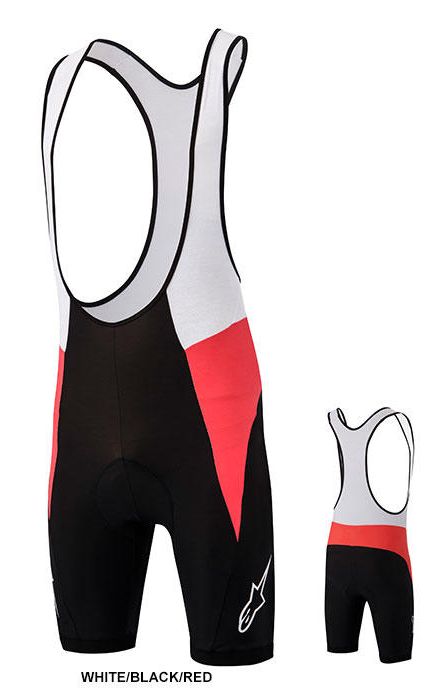 Alpinestars Nemesis BIB shorts White/Black/Red