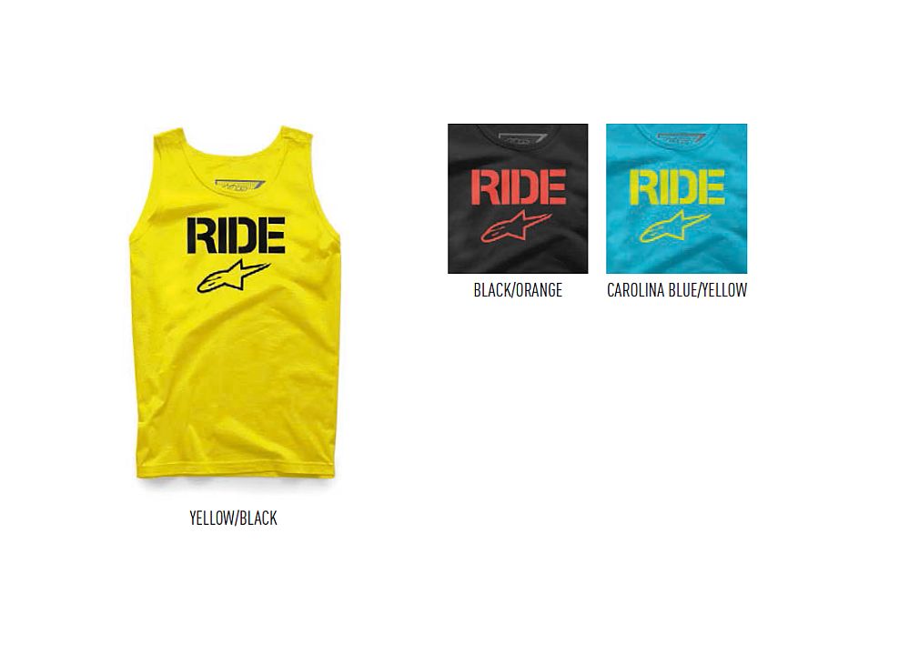 Alpinestars Ride Solid Tank nátělník Blue yellow