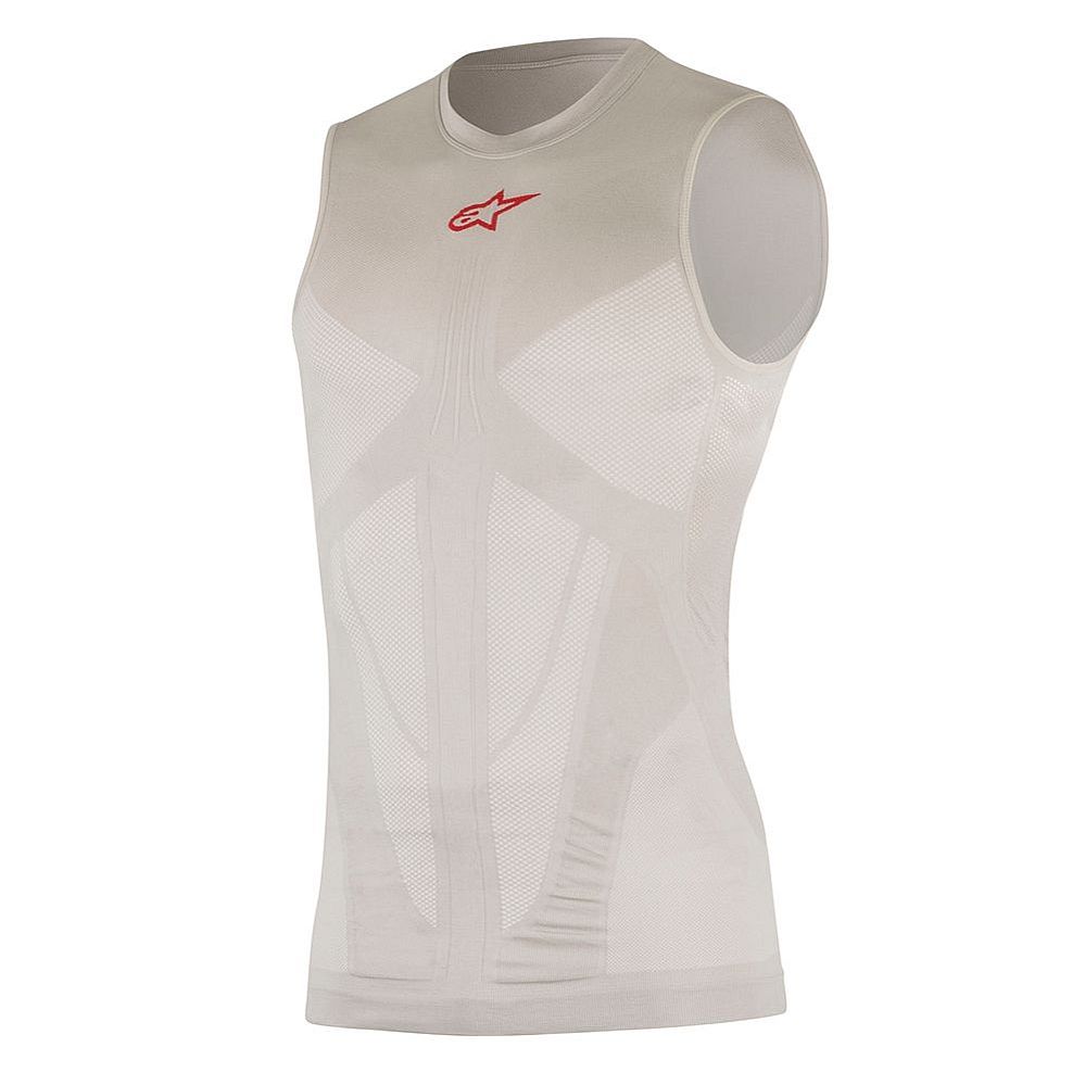 ALPINESTARS Tech TANK Summer Silver Red - funkční nátělník