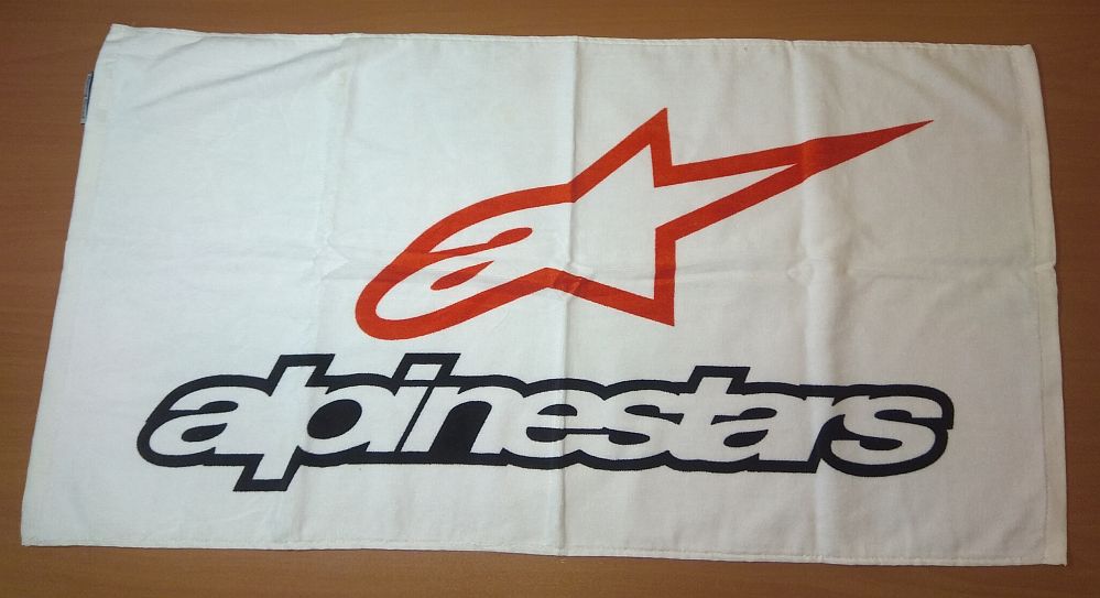 Alpinestars Towel Racing S - ručník bílý - rozměr 90x47 cm