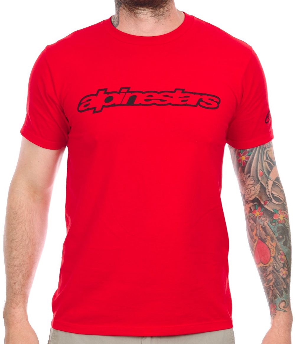 Alpinestars T-shirt WORDMARK Red