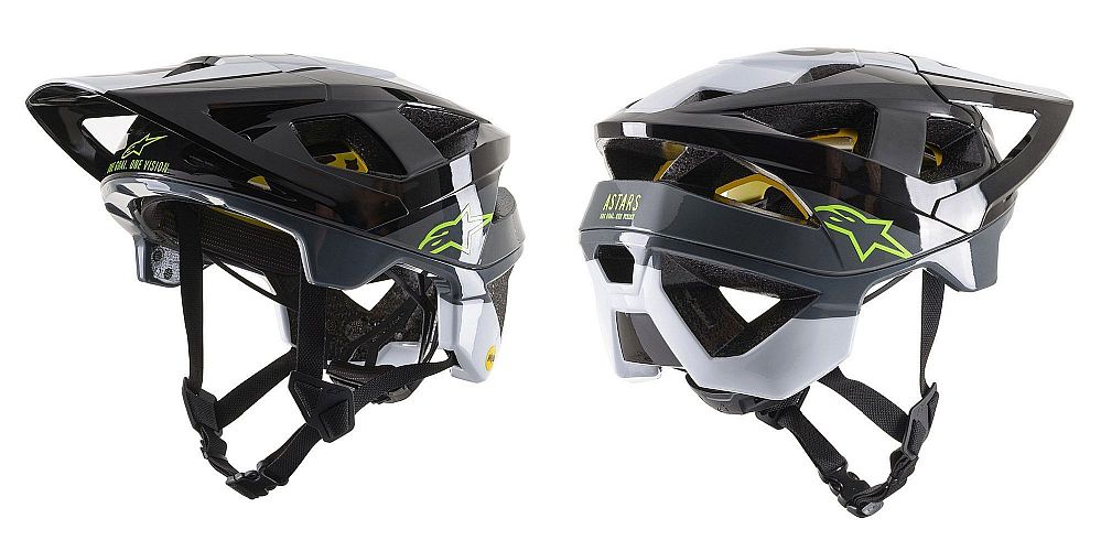 Alpinestars Vector TECH Pilot Helmet MIPS - Black White Gray