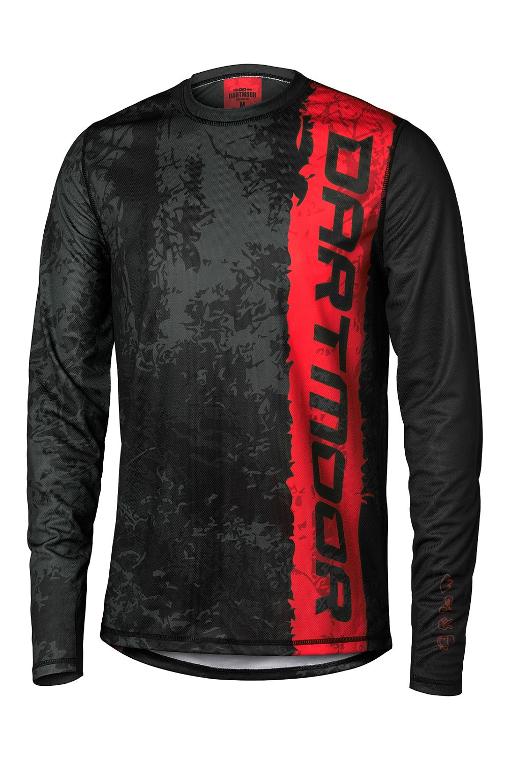 Dartmoor Woods Tech Jersey - LS - Red Devil Black