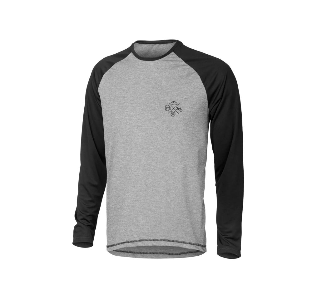 Dartmoor Icons tech Jersey - Long sleeve - Black/Graphite melang