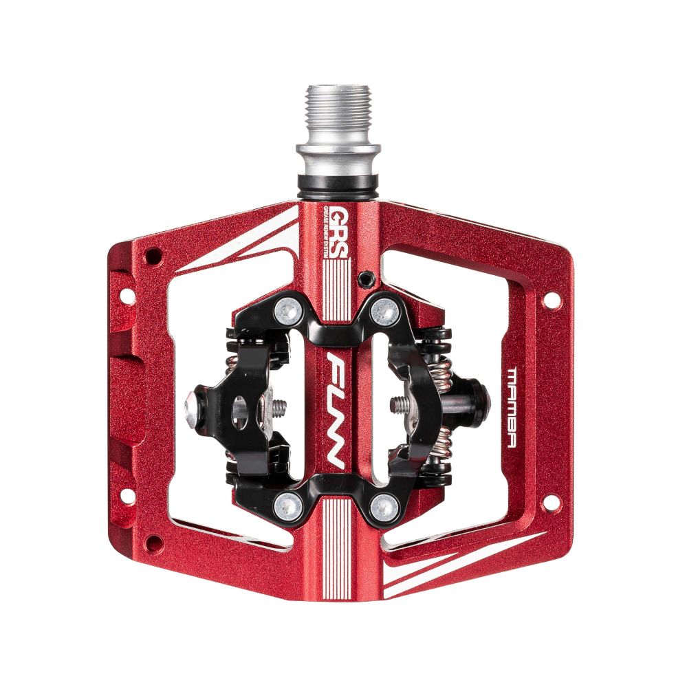 FUNN Mamba S (small) Double side SPD - GRS pedals red