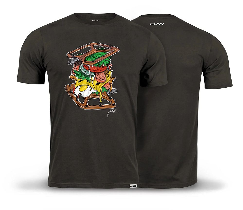 FUNN Python Burger tee - tričko černé
