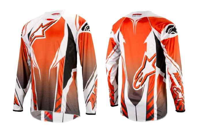 Alpinestars A-line L/S Jersey dres Orange/Black/Grey, size M