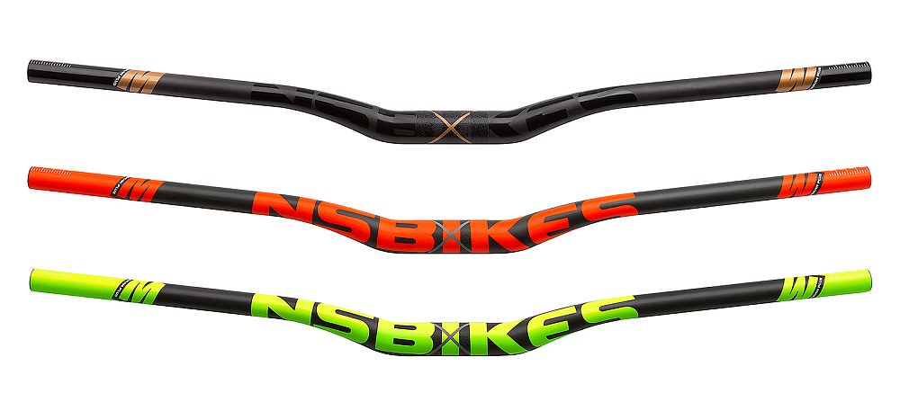 NS Bikes Monogram Plus Carbon řidítka Lime černoZelená 31,8