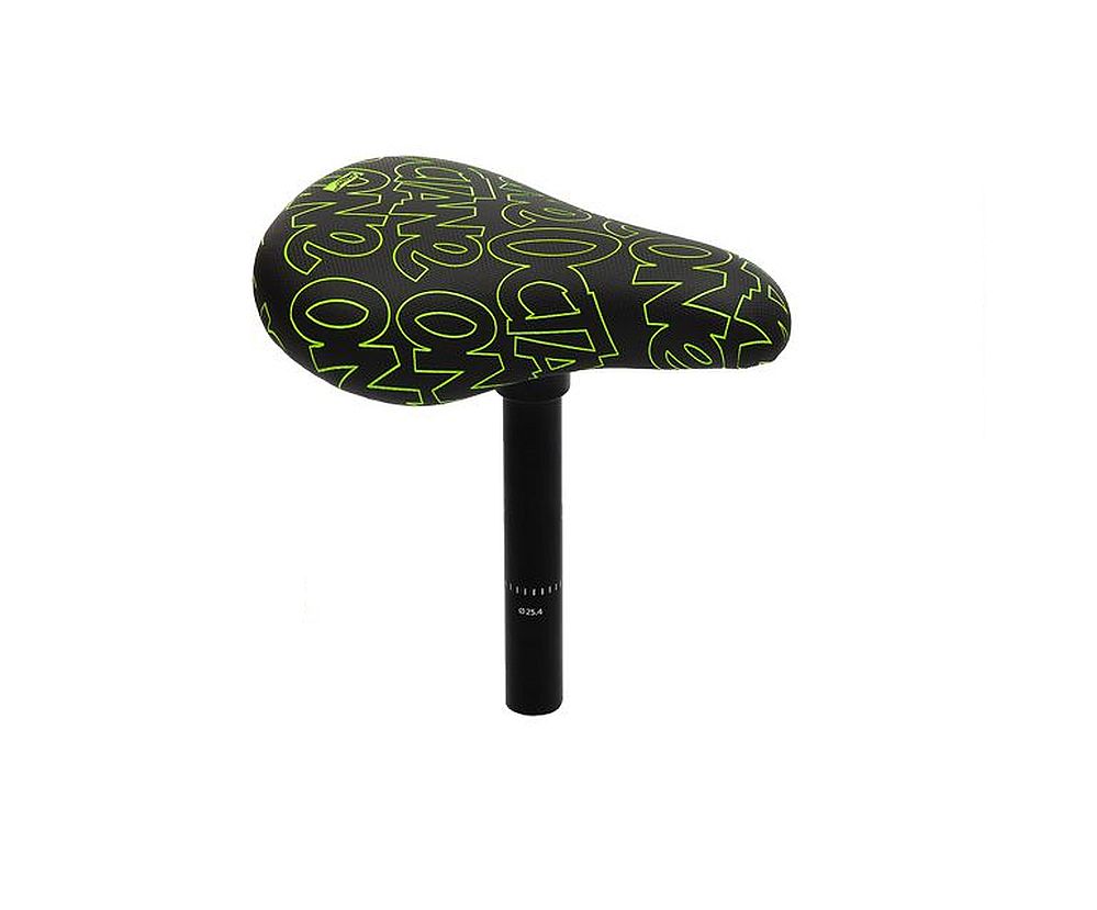 Octane One Combo saddle 25,4 / 27,2 mm Black Lime