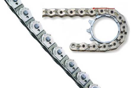 Raptor Gusset Slink OFFSET chain 1/2"x1/8" CP