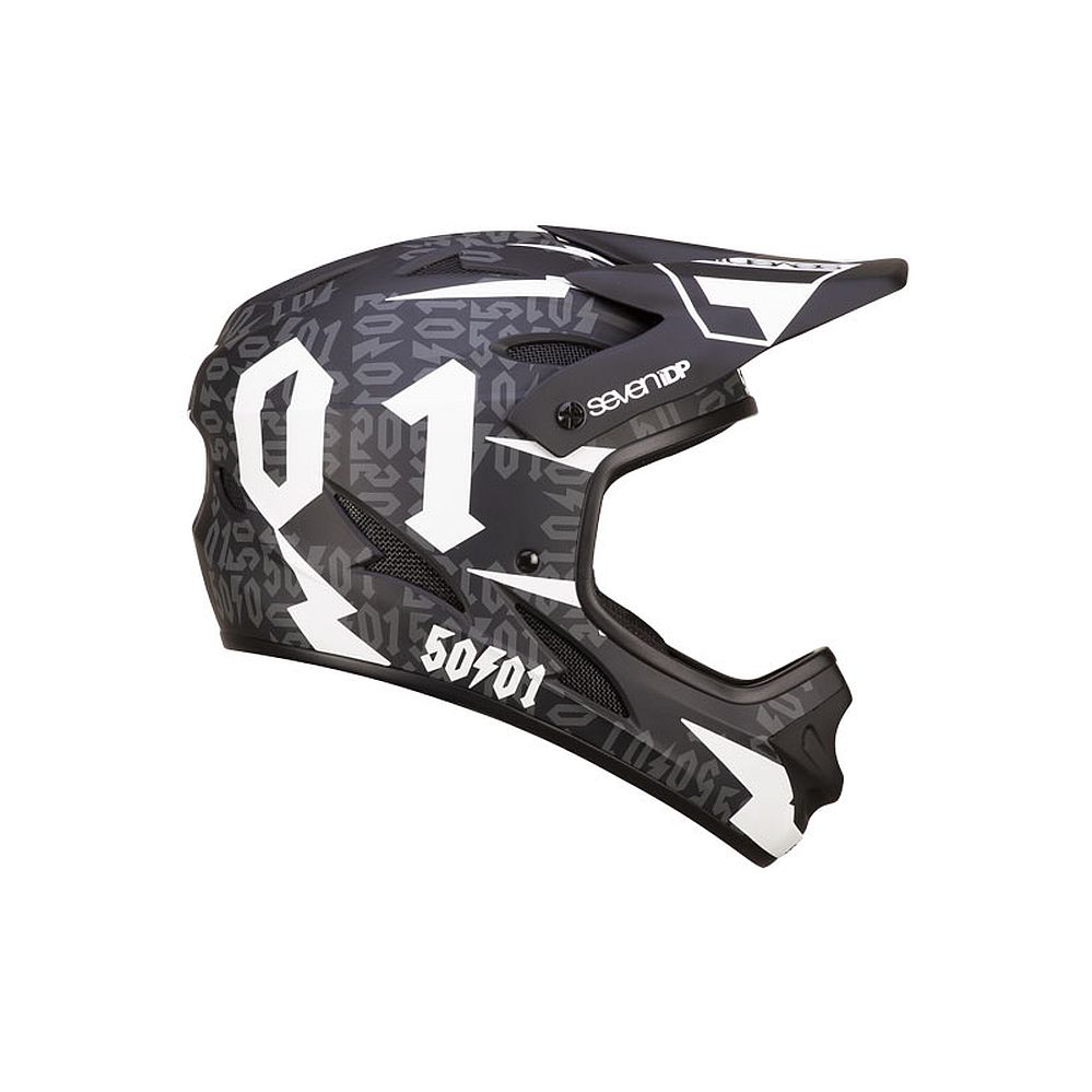 7idp - SEVEN helmet M1 50:01 Black White (50fifty) size XL